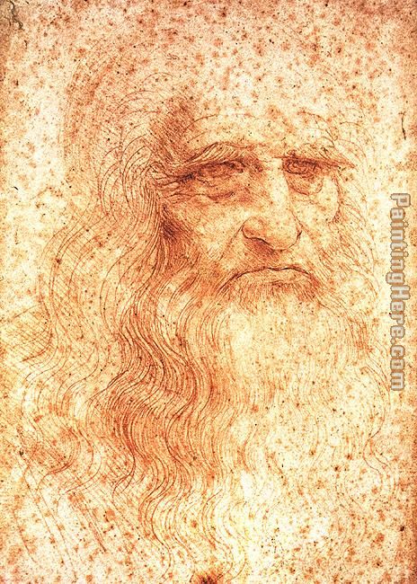 da Vinci Self Portrait painting - Leonardo da Vinci da Vinci Self Portrait art painting